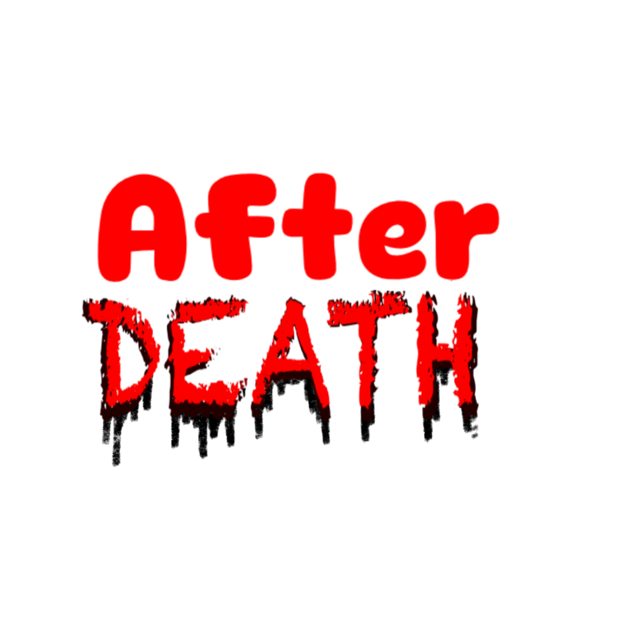 logo text of the title of the webcomic called "After Death"